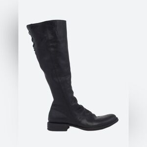 Fiorentini + Baker EU 41 Lace Back Black Leather Riding Emma Eternity Boots